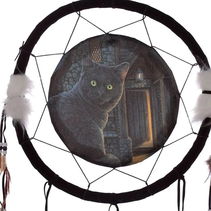 What Lies Within Cat Dreamcatcher 33cm - Lisa Parker