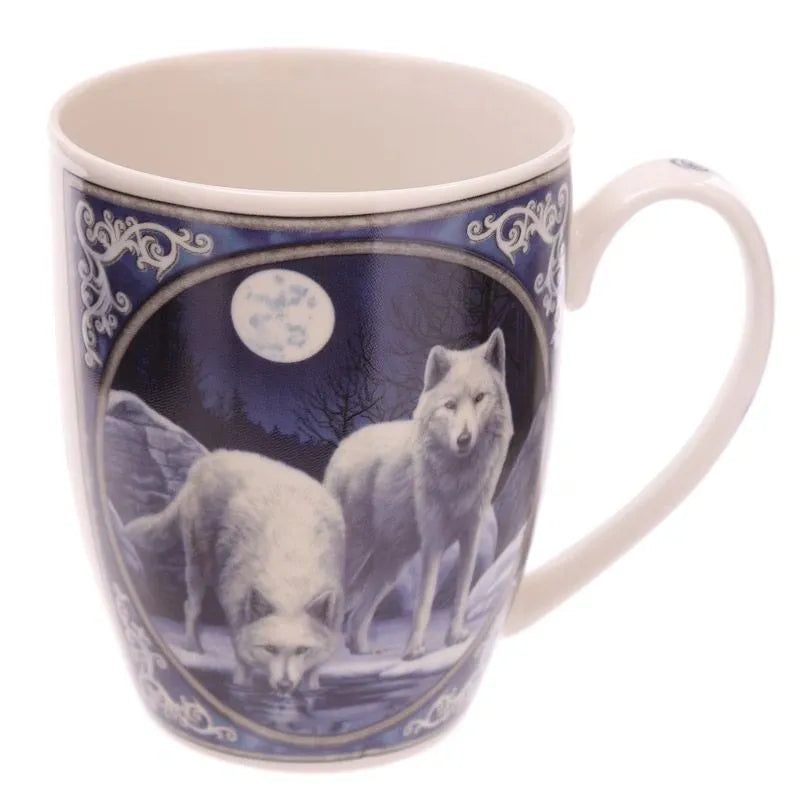 Winter Warrior Wolf - Lisa Parker Porcelain Mug