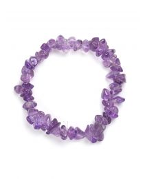 Amethyst Stone Chip Bracelet