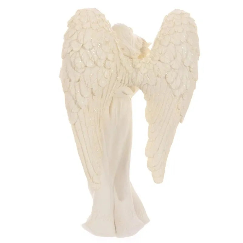 Standing Angel Figurine Tea Light Holder