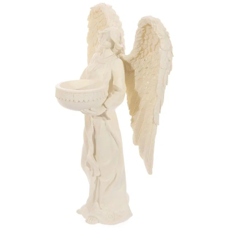 Standing Angel Figurine Tea Light Holder