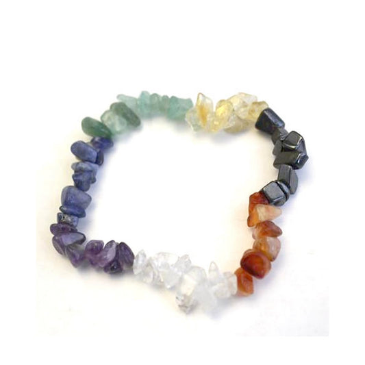 Chakra Stone Chip Bracelet