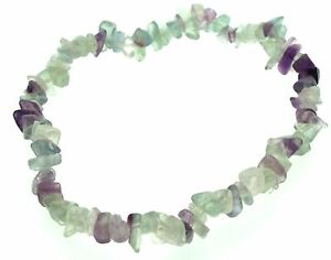 Fluorite Stone Chip Bracelet