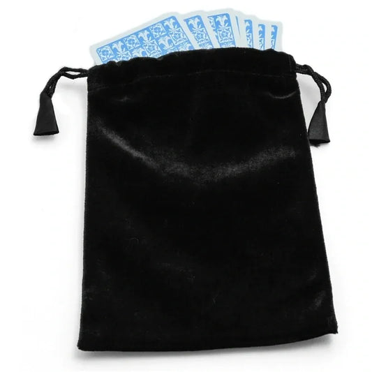 Large Black Velvet Tarot/Angel Card Bag