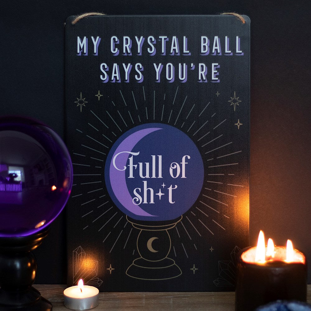 My Crystal Ball Says....Metal Sign