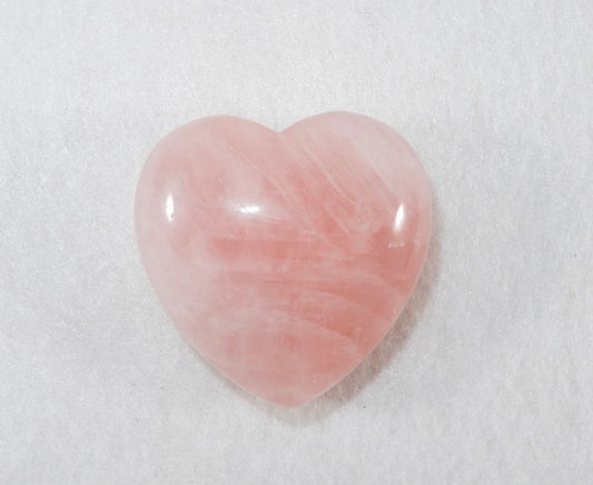 Rose Quartz Puff Heart