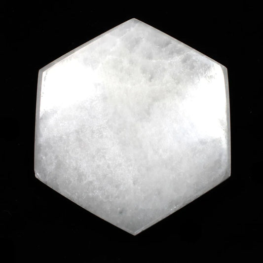 Selenite Hexagonal Charging Plate - 7cm