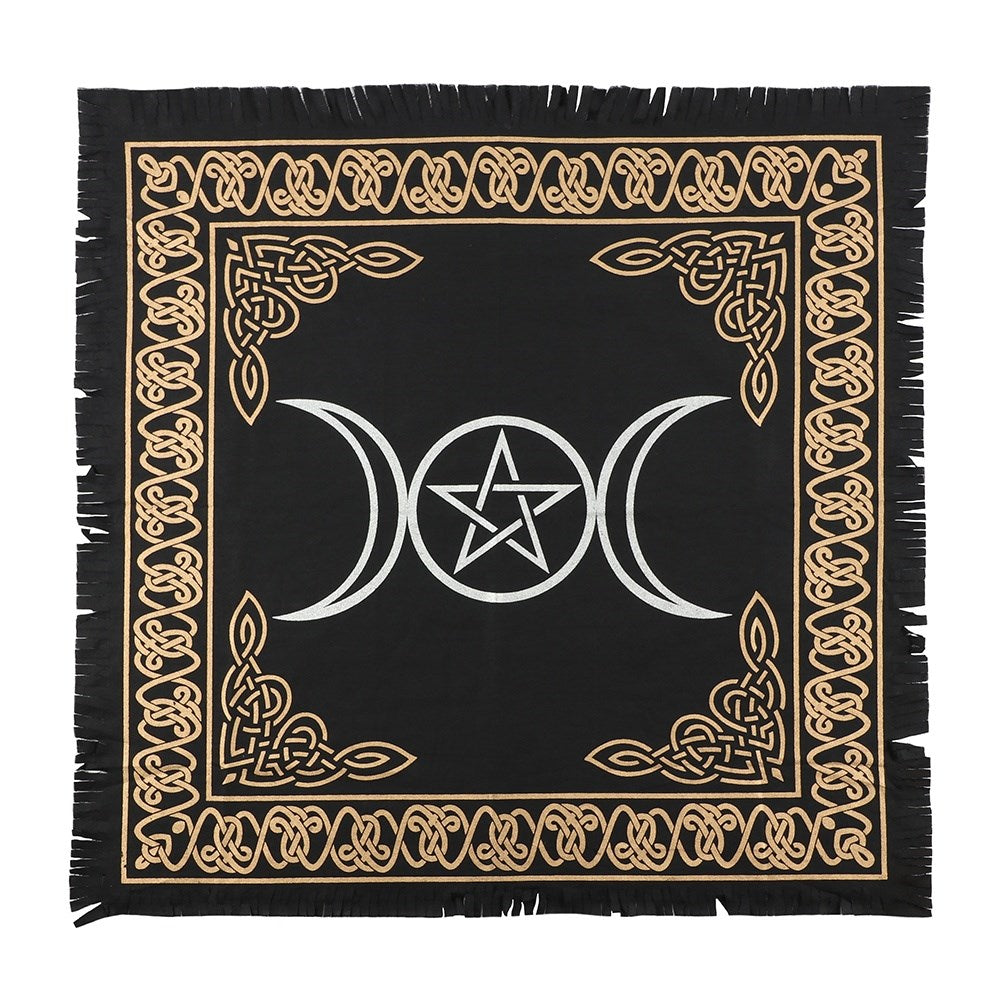 Triple Moon Pentacle Alter Cloth