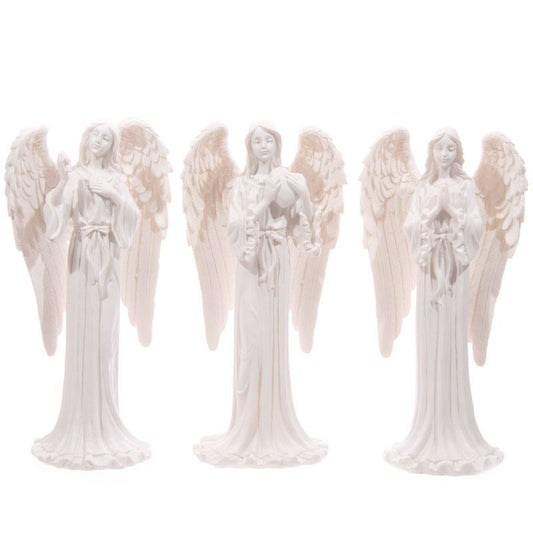 White Standing Angel Figurine